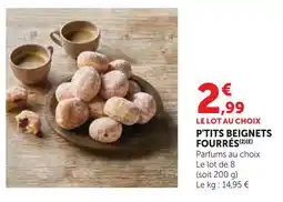 Super U P'tits beignets fourrés offre