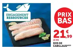 Super U Dos de cabillaud offre