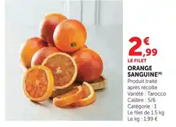 Super U Orange sanguine offre