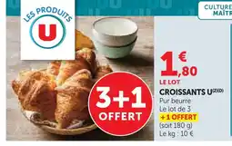 Super U U croissants offre