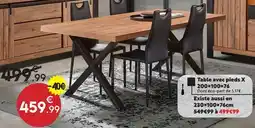 Maxi Bazar Table avec pieds x offre