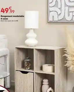 Maxi Bazar Rangement modulaire 4 cases offre