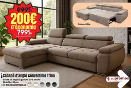 Maxi Bazar Canapé d'angle convertible trino offre