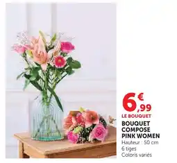 Super U Bouquet composé pink women offre