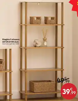 Maxi Bazar Étagère 5 niveaux offre