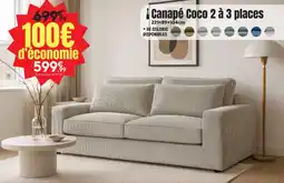 Maxi Bazar Canapé coco 2 à 3 places offre