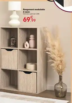 Maxi Bazar Rangement modulable 6 cases offre