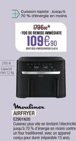 Extra Moulinex airfryer offre