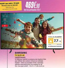 Proxi Confort Samsung tv qled 4k offre