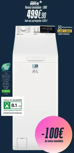 Proxi Confort Electrolux lave-linge ew6t3465da offre