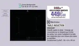 Extra Electrolux table induction ixe6453kf offre