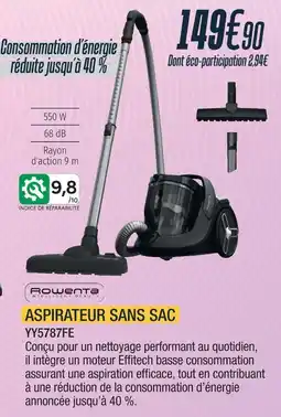 Proxi Confort Rowenta aspirateur sans sac offre