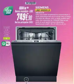 Proxi Confort Siemens lave-vaisselle offre