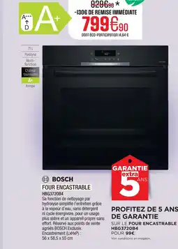 Extra Bosch four encastrable offre