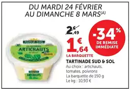 U Express Sud & sol tartinade offre