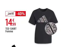 Intersport Adidas tee-shirt femme offre