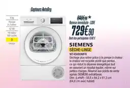 Proxi Confort Siemens sèche-linge offre