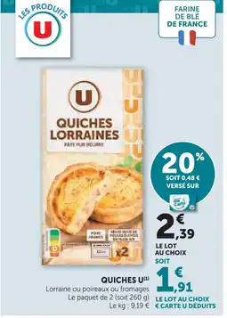 U Express U quiches offre