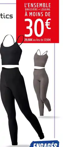 Intersport L’ensemble brassière + legging à moins de 30€ offre