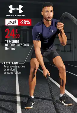 Intersport Under armour tee-shirt de compression offre