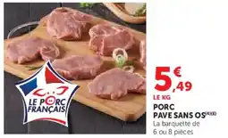 U Express Porc pave sans os offre