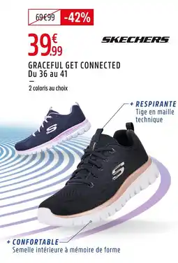 Intersport Skechers graceful get connected offre