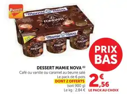 U Express Mamie nova dessert café offre