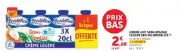 U Express Bridelice crème uht semi-épaisse légère 18% mg offre