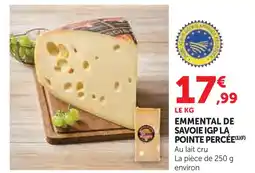 U Express Emmental de savoie igp la pointe percée offre