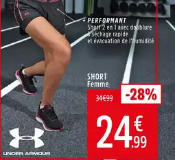 Intersport Under armour short offre