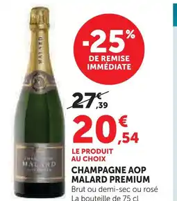 U Express Malard champagne aop premium offre