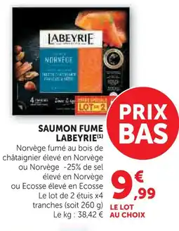 U Express Labeyrie saumon fumé offre