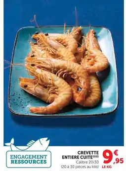 U Express Crevette entière cuite offre