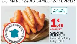 U Express Filiere u carotte offre