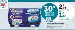 U Express U yaourts à la grecque offre