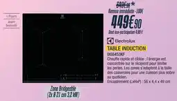 Proxi Confort Electrolux table induction offre