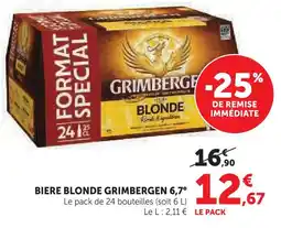U Express Grimbergen bière blonde 6,7° offre