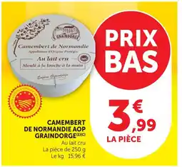 U Express Graindorge camembert de normandie aop offre