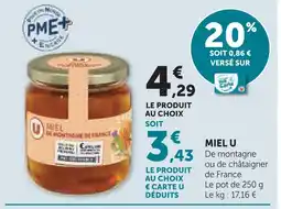 U Express U miel offre