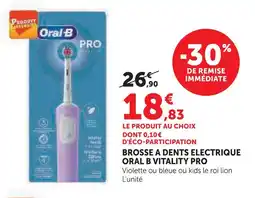 U Express Oral b brosse à dents électrique offre