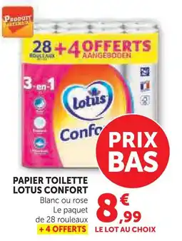 U Express Lotus papier toilette confort offre
