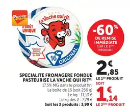 U Express La vache qui rit spécialité fromagère fondue pasteurisée offre