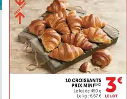 U Express Prix mini 10 croissants offre