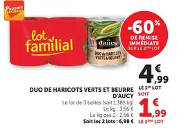U Express Duo de haricots verts et beurre offre