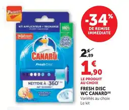 U Express Canard fresh disc wc offre