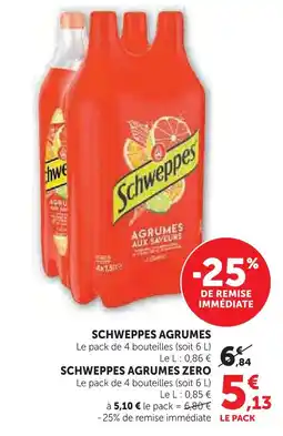 U Express Schweppes schweppes agrumes offre
