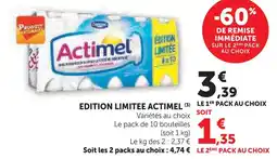 U Express Actimel edition limitée actimel offre
