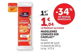 U Express Ker cadelac madeleines longues offre