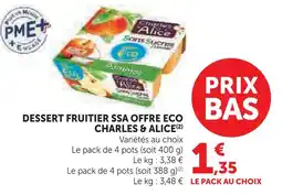 U Express Charles & alice dessert fruiter ssa offre eco offre