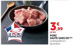 U Express Porc saute sans os offre